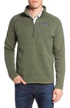 Men's Patagonia 'better Sweater' Quarter Zip Pullover, Size - Green