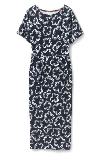 Women's Boden Fluted Sleeve Midi Dress - Blue