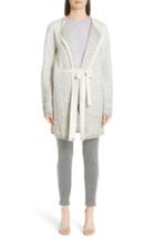 Women's St. John Collection Brushed Degrade Jacquard Knit Cardigan - Grey