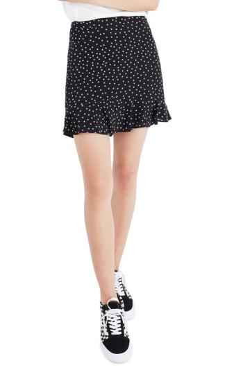 Women's Madewell Silk Ruffle Skirt