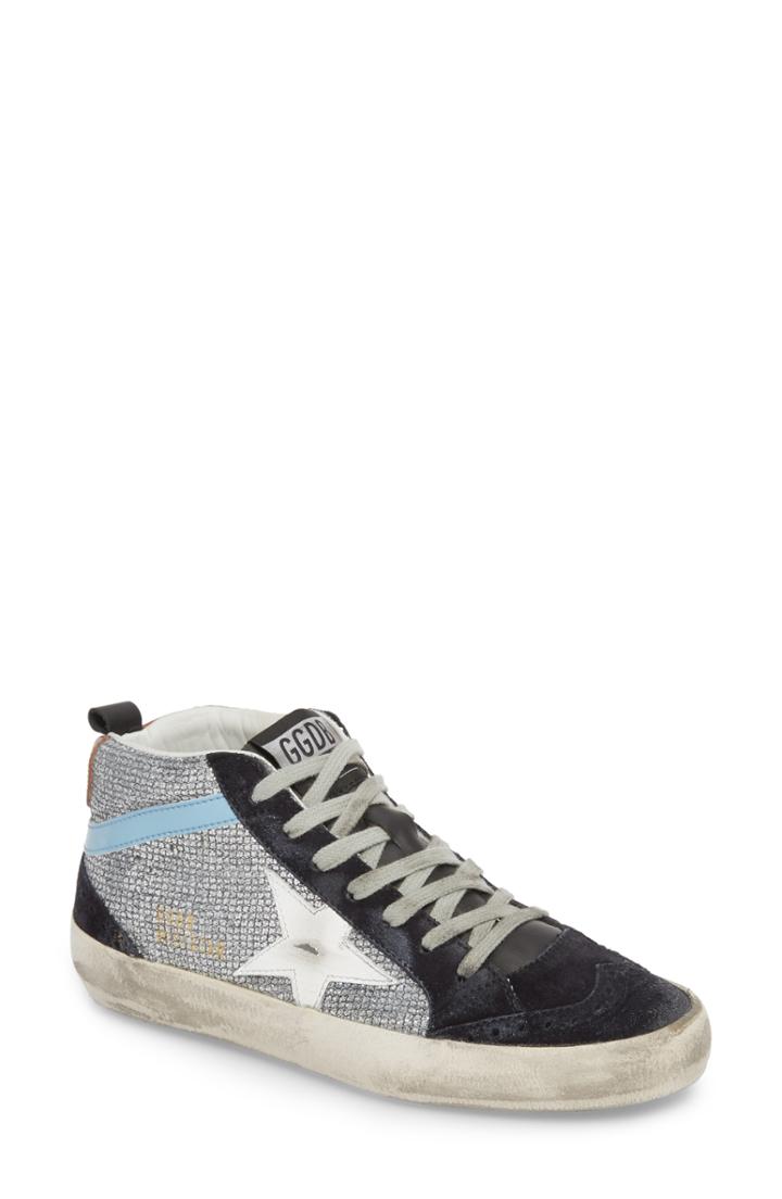 Women's Golden Goose Mid Star Lace-up Sneaker Us / 41eu - Metallic