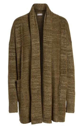 Women's Hinge Sparkle Cardigan, Size - Green