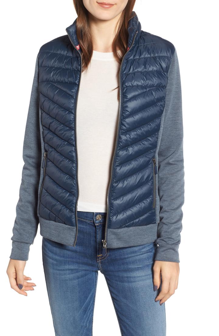 Women's Barbour Exmouth Hybrid Sweatshirt Us / 10 Uk - Blue