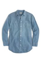 Women's J.crew Chambray Tunic Shirt - Blue