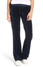 Women's Juicy Couture Del Rey Microterry Track Pants - Blue