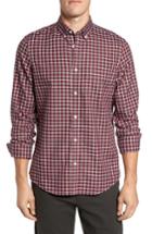 Men's Nordstrom Men's Shop Smartcare(tm) Regular Fit Plaid Sport Shirt, Size - Red