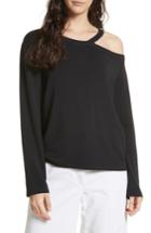 Women's Rag & Bone/jean Sky One-shoulder Top, Size - Black