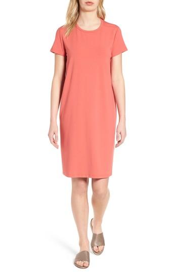 Women's Eileen Fisher Jersey Shift, Size - Orange