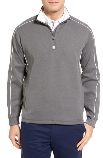 Men's Bobby Jones Tech Quarter Zip Pullover, Size - Grey