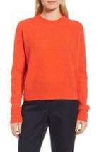 Women's Nordstrom Signature Boucle Cashmere Blend Sweater - Orange