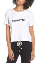 Women's Brunette The Label Brunette Crop Tee /small - White