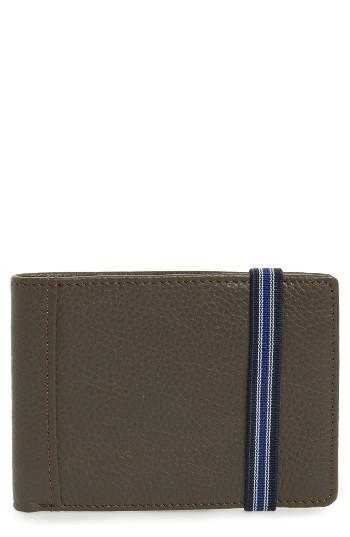 Men's 1901 Hudson Leather Wallet - Grey
