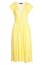 Women's Knot Sisters Domingo Midi Dress - Yellow