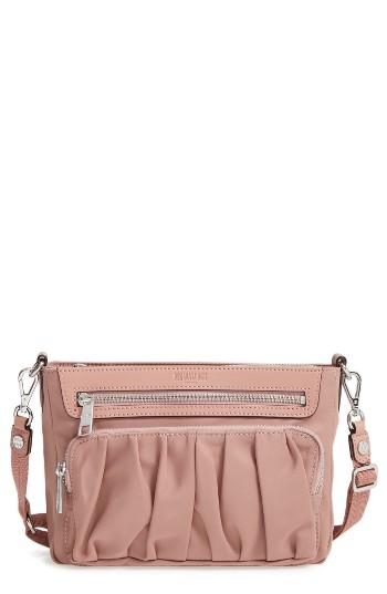 Mz Wallace 'abbey' Bedford Nylon Crossbody Bag - Beige