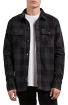 Men's Volcom Bower Check Print Fleece Jacket