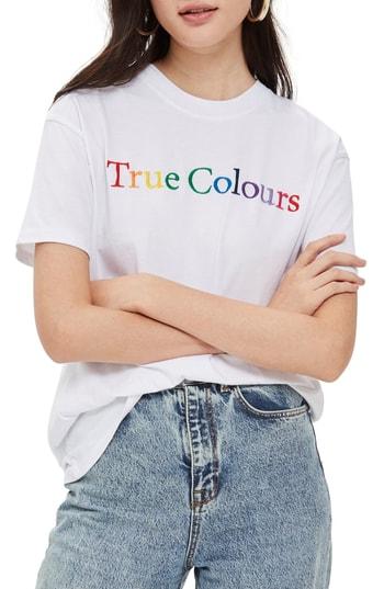 Women's Topshop By And Finally True Colours Boyfriend Tee