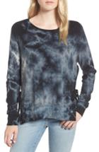 Women's Pam & Gela Tie Dye Sweatshirt, Size - Black