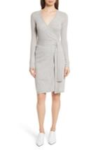 Women's Diane Von Furstenberg Linda Cashmere Wrap Dress, Size - Grey