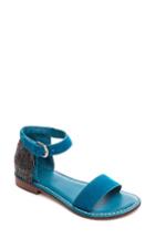Women's Bernardo Taci Ankle Strap Sandal .5 M - Blue/green