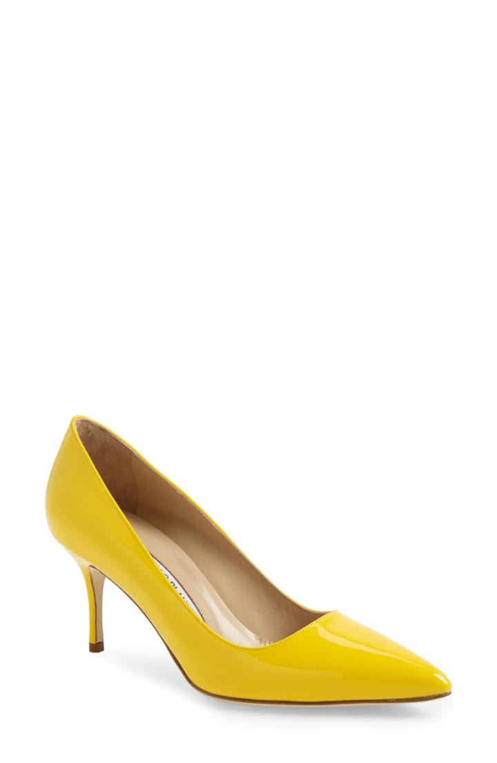 Women's Manolo Blahnik Bb Pump Us / 34eu - Yellow