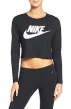 Women's Nike Sportswear Graphic Crop Tee - Black