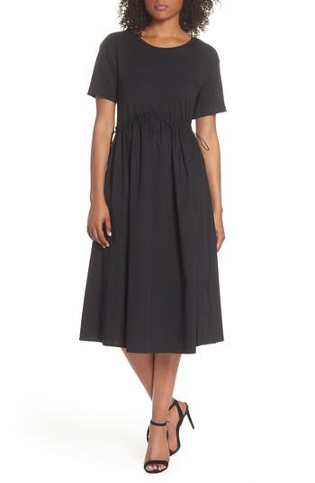 Women's Caara Tie Back Midi Dress - Black