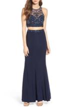 Women's Sean Collection Illusion Two-piece Gown