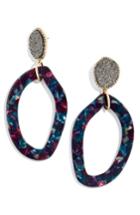 Women's Baublebar Drusy & Oval Drop Earrings