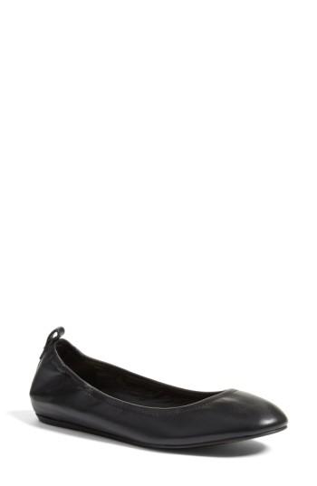 Women's Lanvin Smooth Leather Ballet Flat .5us / 36eu - Black