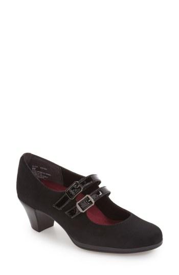 Women's Munro 'alicia' Water Resistant Mary Jane Pump W - Black