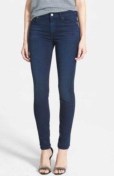 Women's 7 For All Mankind 'slim Illusion Luxe' Mid Rise Skinny Jeans
