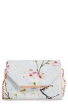 Ted Baker London Hadly Cherry Blossom Faux Leather Crossbody Bag -