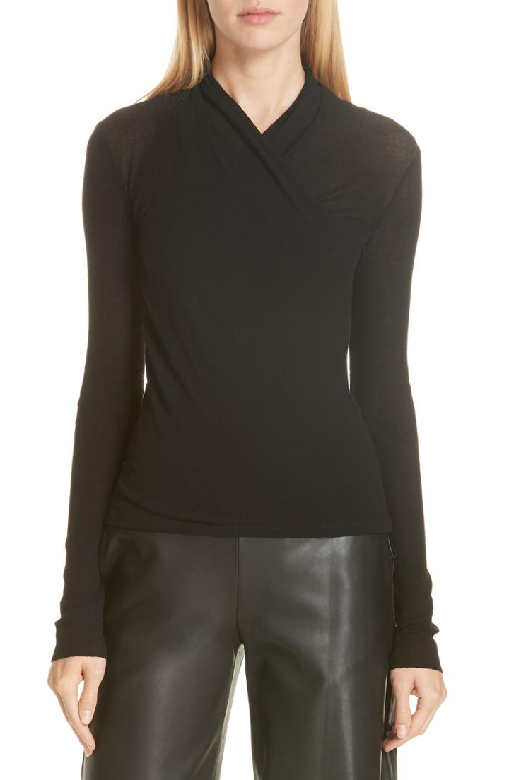 Women's Vince Wrap Front Top