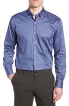 Men's Peter Millar Dark Roast Print Sport Shirt - Blue