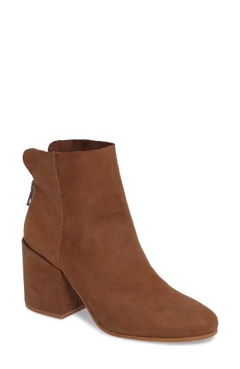 Women's Lucky Brand Ravynn Block Heel Bootie .5 M - Brown
