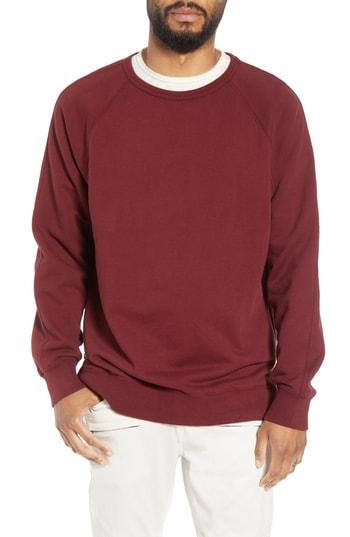 Men's Hudson Jeans Regular Fit Crewneck Pullover - Burgundy