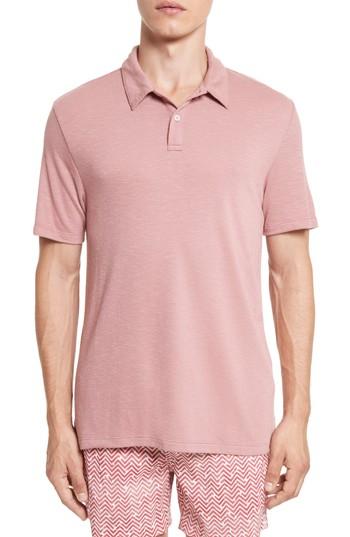 Men's Onia Alec Terry Polo - Pink
