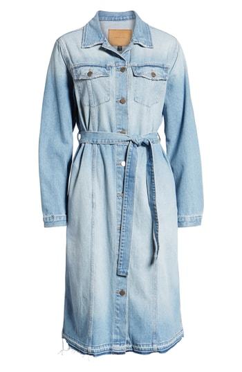 Women's Sanctuary Ramsey Denim Duster, Size - Blue