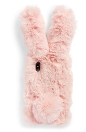 Candywirez Bunny Faux Fur Iphone X Case - Pink