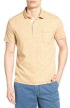 Men's Jeremiah Dixon Twist Yarn Jersey Polo, Size - Brown