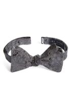 Men's Ted Baker London Paisley Silk Bow Tie, Size - Grey