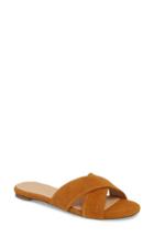 Women's J.crew Cora Slide Sandal M - Brown