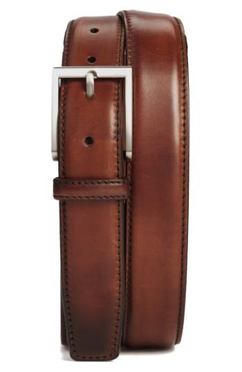 Men's Magnanni Catania Leather Belt - Brown
