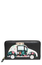 Women's Kate Spade New York Scenic Route Car Applique Lacey Wallet - Black