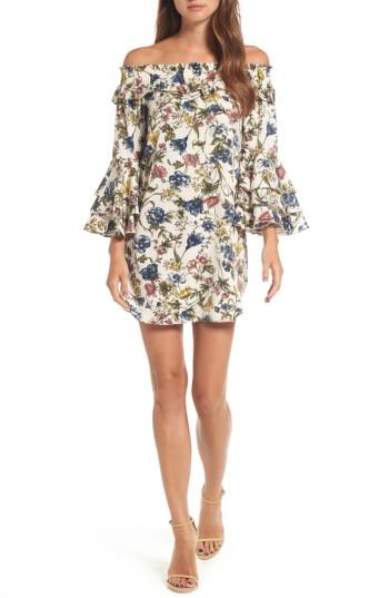 Women's Misa Los Angeles Amal Off The Shoulder Shift Dress - Ivory