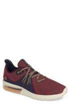Men's Nike Air Max Sequent 3 Prm Vst Sneaker .5 M - Red