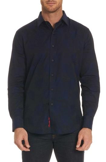 Men's Robert Graham Monte Classic Fit Sport Shirt - Blue