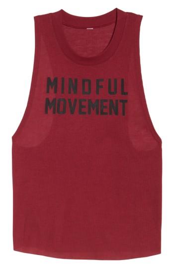 Women's Alo Heat Wave Tank - Burgundy