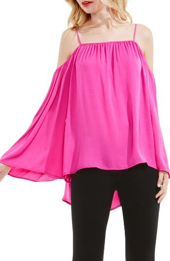 Petite Women's Vince Camuto Off The Shoulder Blouse P - Pink