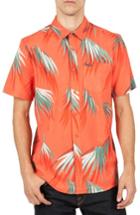 Men's Volcom Maui Palm Cotton Blend Woven Shirt